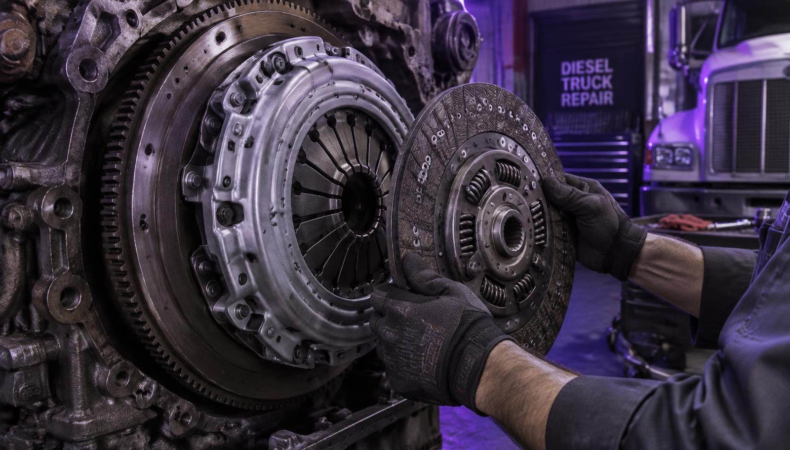 Changement de clutch (embrayage) sur un camion lourd à Boucherville